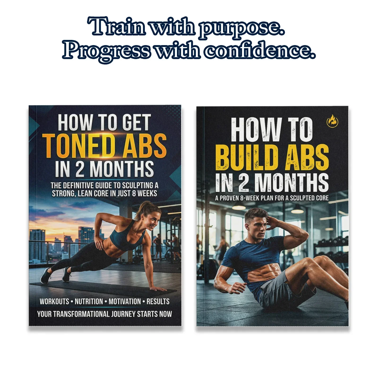 Nutrition In Fitness - مجموعة من كتابين لتدريب عضلات البطن