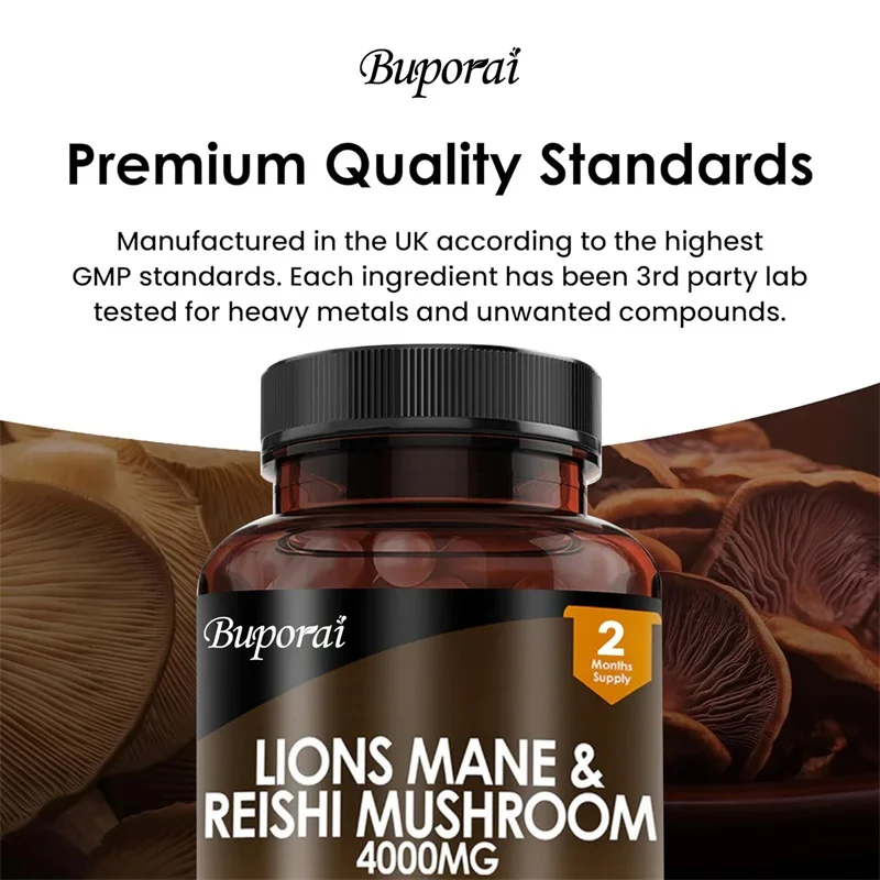 فطر ليونز ماني آند ريشي 4000 م - مراجعة Lion Mane Mushroom وسعره