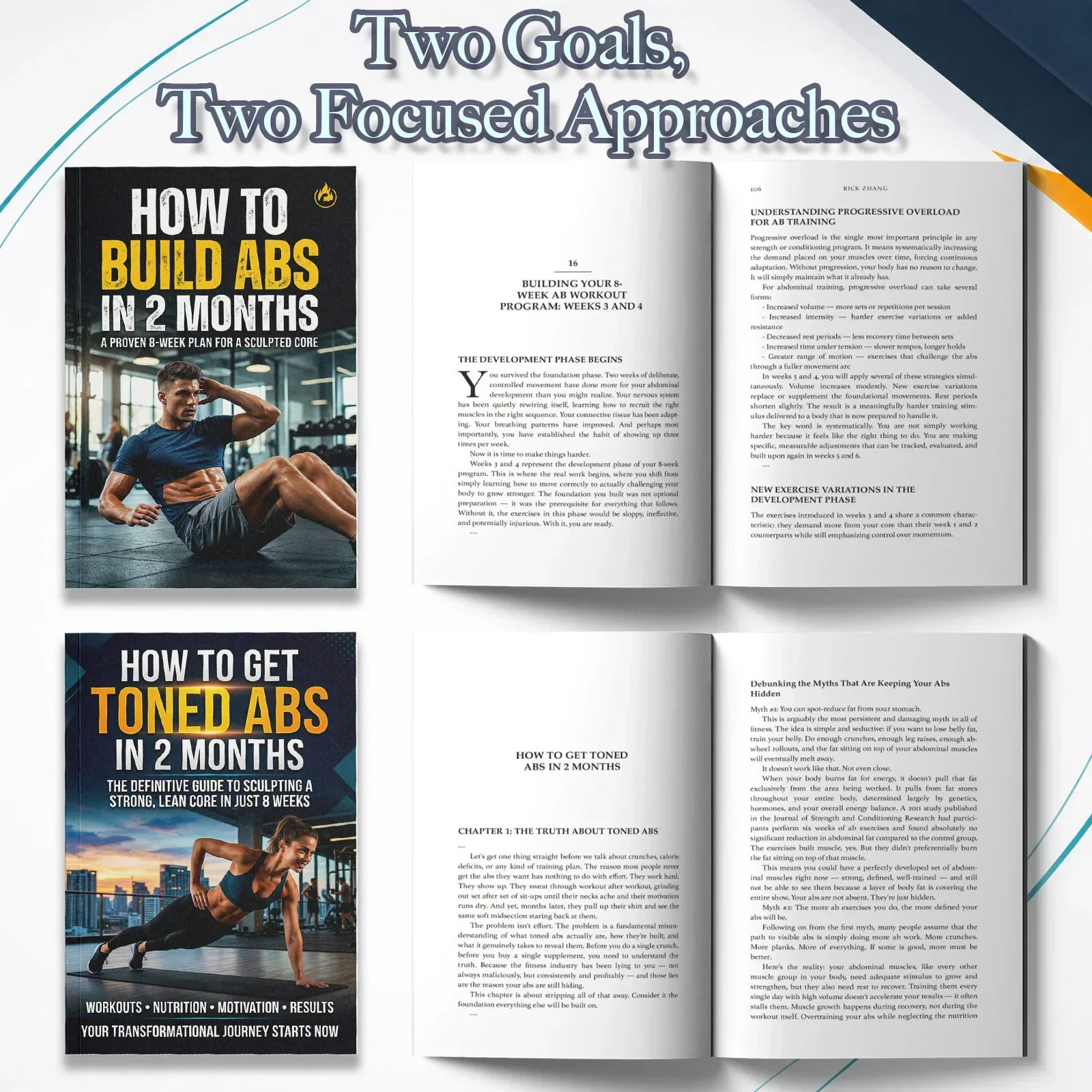 مجموعة من كتابين لتدريب عضلات  - مراجعة Nutrition In Fitness وسعره
