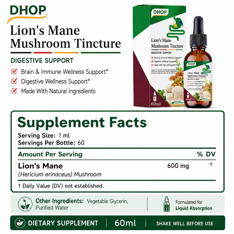 قطرات سائل مستخلص فطر عرف الأس - مراجعة Lion Mane Mushroom وسعره